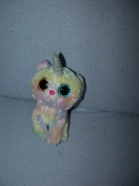 KP-2212  Ty Beanie Boo eenhoorn/poes Cat Heather 2018/2019 - 15 cm