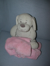 H-1309 Merkloze (Wibra) hond met deken - 27 cm
