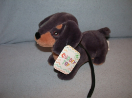 H-1412  Gloednieuw! ZD Trading/Action hond/tekkel met riem - 24 cm