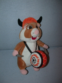 AJ-2041  Albert Heijn hamster met dikke trom - 26 cm