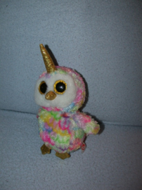 E-907  Ty Beanie Boo uil/eenhoorn Enchanted 2016 - 17 cm