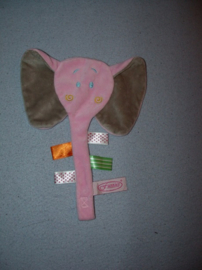 KP-2458  Funnies labeldoekje/speendoekje olifant