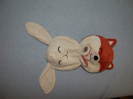 QZ-1536  Hema omkeerknuffel vos/konijn
