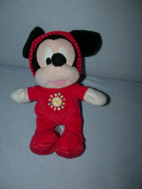 M-477  Nicotoy muis Mickey Mouse in pyjama - 27 cm