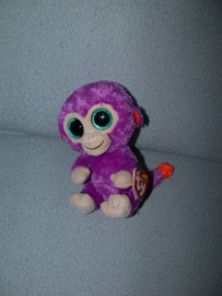 AJ-1882  Gloednieuw! Ty Beanie Boo aapje Grapes 2015 - 16 cm