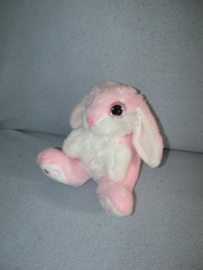 K-1607  Nicotoy konijntje met grote ogen - 16 cm