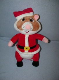 AJ-1172  Albert Heijn hamster als Kerstman - 29 cm