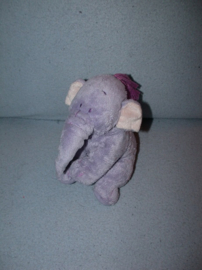 KP-1409  Nicotoy Lollifant, katoenen koordjes als haren - 19 cm