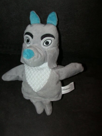 QZ-1127  Fabeltjeskrant handpop Bor de Wolf - 26 cm