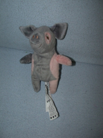 QZ-1020  Ikea varkentje Kelgris - 19 cm