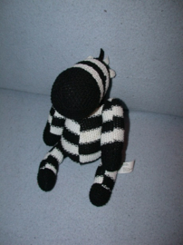 QZ-1354  Hema gebreide zebra - 24 cm