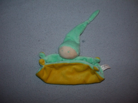 PS-954  Difrax softdoek klein, geel/zeegroen