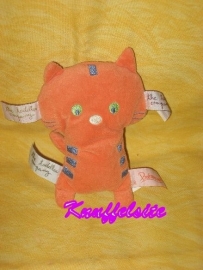 KP-767  Premaman/the Toddler Company labelpopje poes - 16 cm