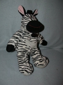 QZ-553  Nicotoy/Aldi zebra met kleintje - 32 cm