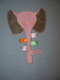 KP-2458  Funnies labeldoekje/speendoekje olifant
