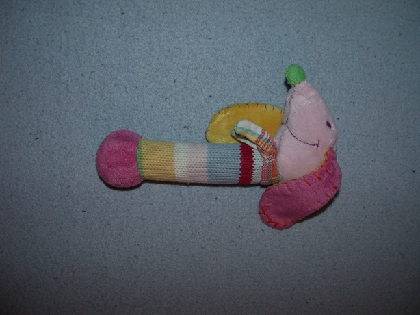 H-1029  Happy Horse rammelaar hond Pink Dinky