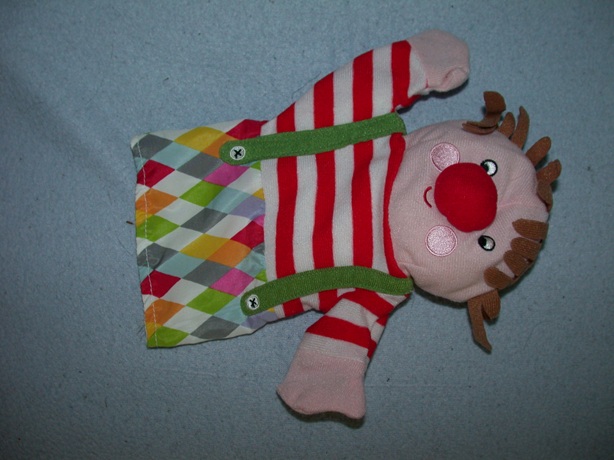 AJ-1175  Ikea handpop clown Klappar Cirkus