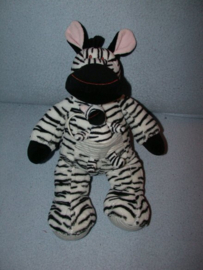 QZ-553  Nicotoy/Aldi zebra met kleintje - 32 cm