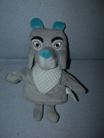 QZ-1127  Fabeltjeskrant handpop Bor de Wolf - 26 cm