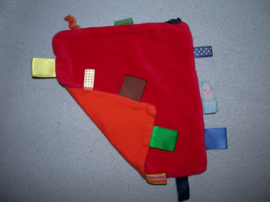 PS-1123  Snoozebaby labeldoekje, velours/tricot