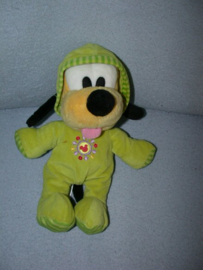 H-1028  Nicotoy hond Pluto met pyjama - 27 cm