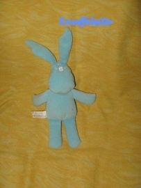 K-97  Hema lichtblauw konijntje - 21 cm
