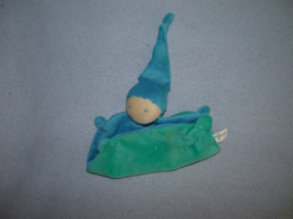 PS-909 Difrax softdoek klein, donkergroen/hardblauw