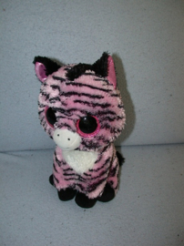 QZ-1438  Ty Beanie Buddy zebra Zoey 2015 - 24 cm