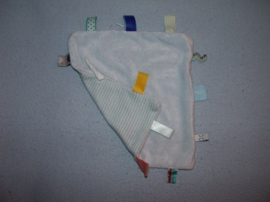 PS-1532  Snoozebaby labeldoekje, langere velours/tricot