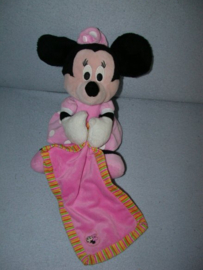 M-633  Nicotoy Minnie Mouse met kroeldoekje - 25 cm
