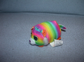 QZ-1379  Ty/McDonalds tijger Tiggy, regenboog - 9 cm