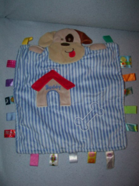 H-812  Kids II  Taggies kroeldoek/labeldoek/Peek-a/Boo blanket hond