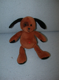 H-1166  Hema hondje, rode navel - 19 cm