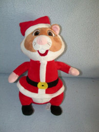 AJ-1172  Albert Heijn hamster als Kerstman - 29 cm