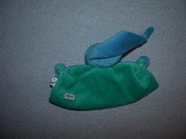 PS-909  Difrax softdoek klein, donkergroen/hardblauw