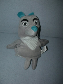 QZ-1127  Fabeltjeskrant handpop Bor de Wolf - 26 cm