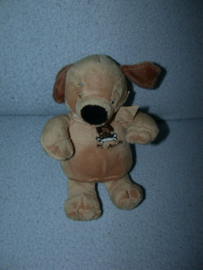 H-1175  Eddy Toys hondje met strik - 19 cm