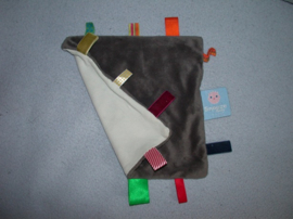 PS-798  Snoozebaby labeldoekje, wollig/tricot