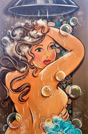 Diamond painting "Fat lady in the shower"