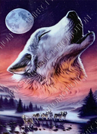 Diamond painting "White Wolf"