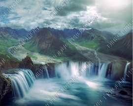 Diamond painting "Waterfalls"