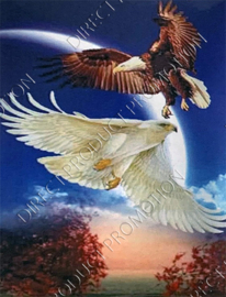 Diamond painting "White and brown eagle"