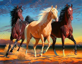 Diamond painting "Horses"