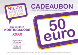 Cadeaubon van €50,-