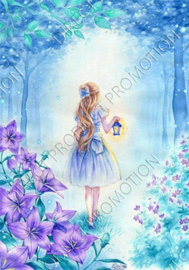 Diamond painting "Girl in forest"