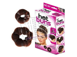 Hot Buns voor bruin haar