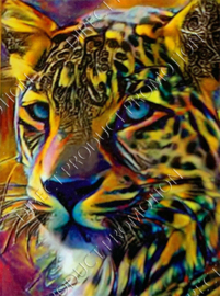 Diamond painting "Colored panther"
