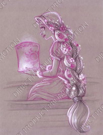 Diamond painting "Rapunzel with lantern"