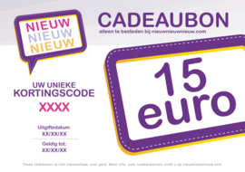 Cadeaubon van €15,-