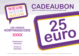 Cadeaubon van €25,-